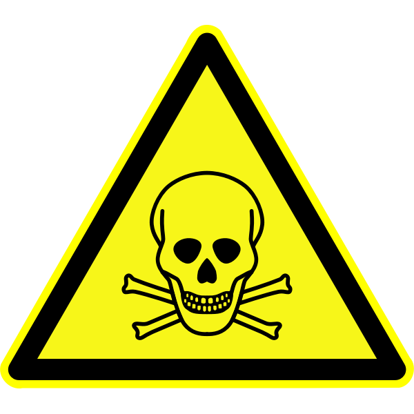 Warning toxic materials